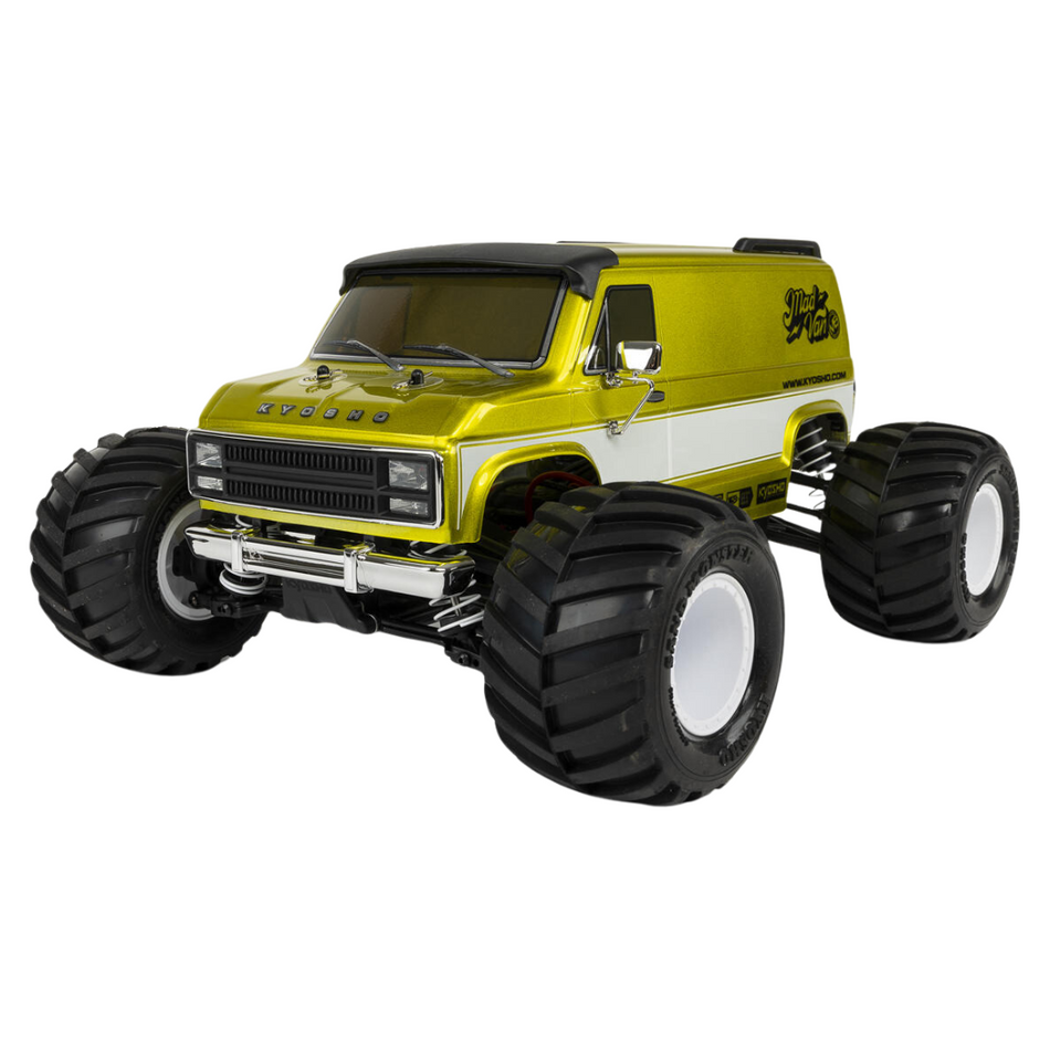 Kyosho Mad Van Fazer MK2 FZ02L 1/10 4WD RC Monster Truck RTR VE Yellow 34491T2