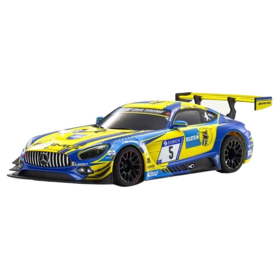 Kyosho Mercedes AMG GT3 Nurburgring Blue/Yellow 1/24 Mini-Z RWD MR-033 2345BLY