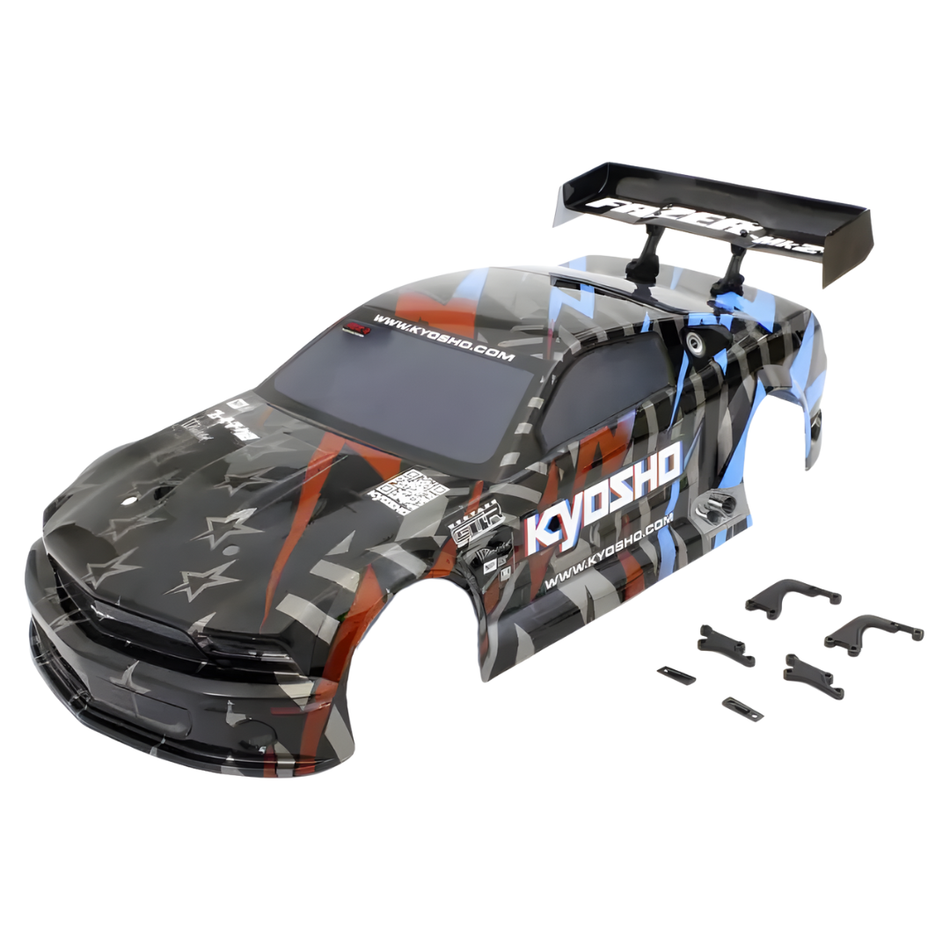 Kyosho 2005 Ford Mustang GT-R Type 1 RC 1/10 Painted Body Shell Black FAB607BK