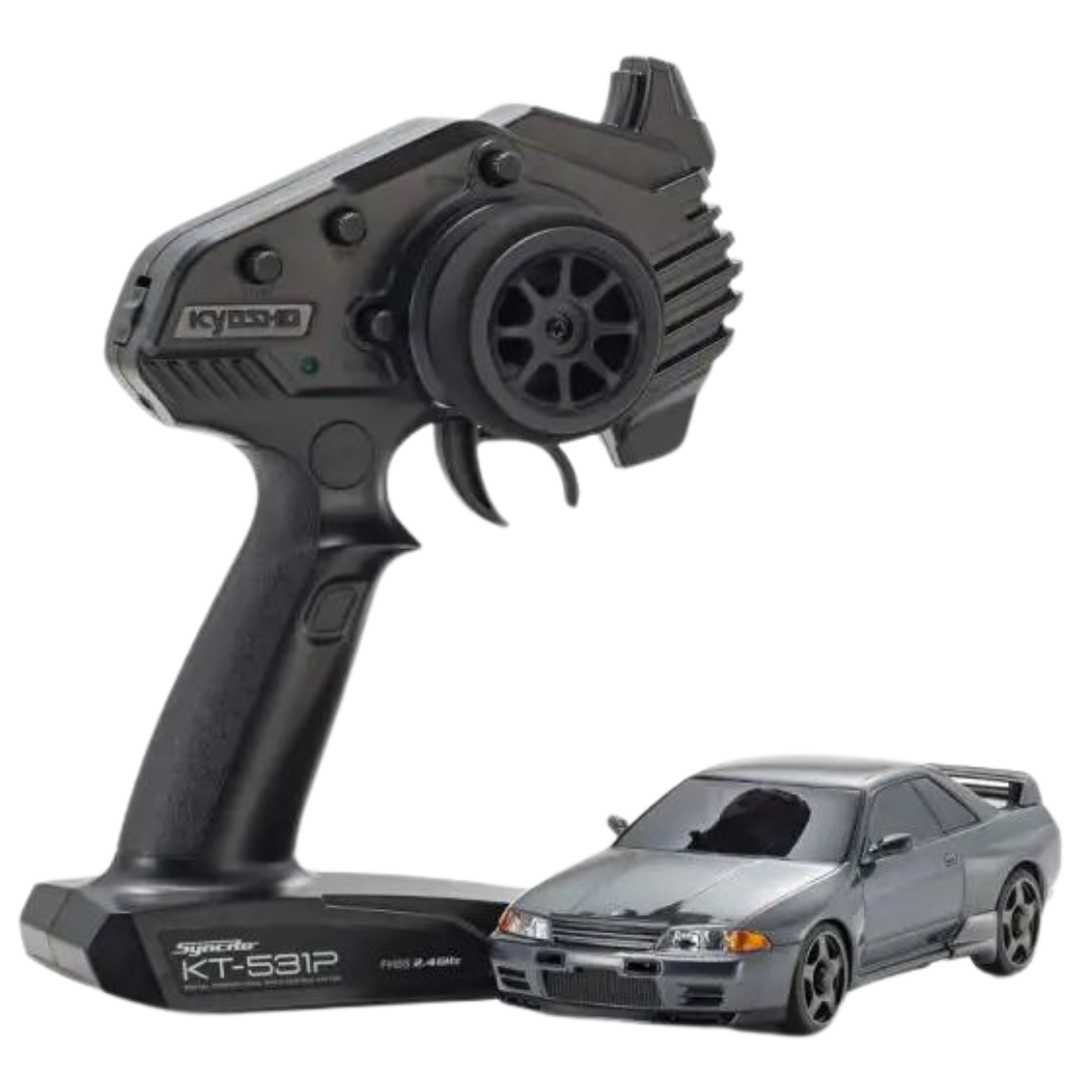 Kyosho Nissan R32 GT-R Nismo 1/24 Mini-Z AWD MA-20 RTR RC Car Gunmetal ...