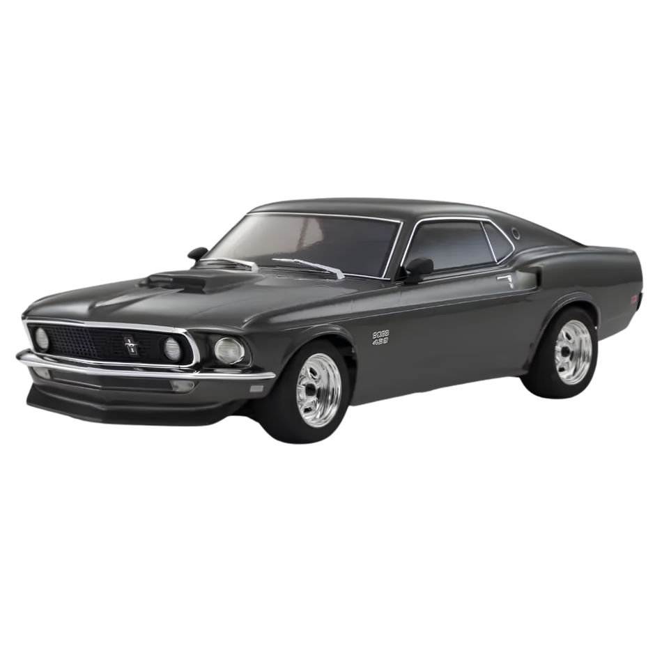 Kyosho Fazer Mk2 1969 Ford Mustang Boss 429 Black Jade 1/10 FZ02L 4WD Readyset 34437T1