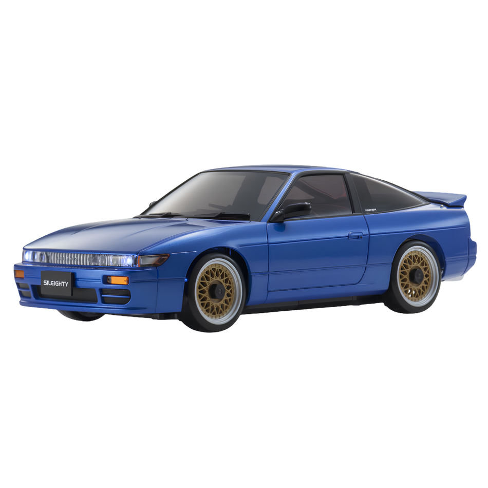 Kyosho Mini-Z Nissan Sileighty MA-020 AWD Readyset RC Drift Car Blue KYO-32660BL