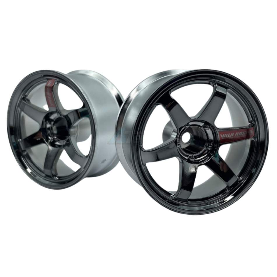 LAB TE37 Sports Wheel Traction Type Offset +8 Black Chrome LWT-0308BC