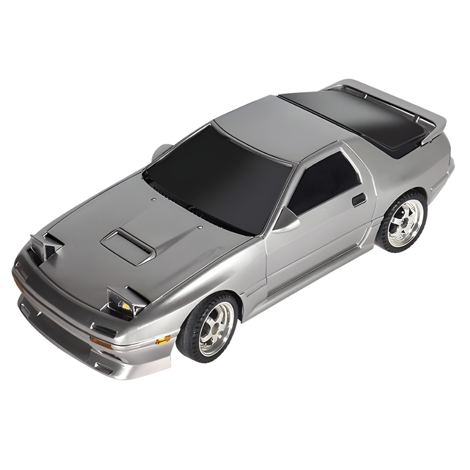 LDRC Mazda FC Drift Car RTR 1/18 RWD Gyro Silver 1802S