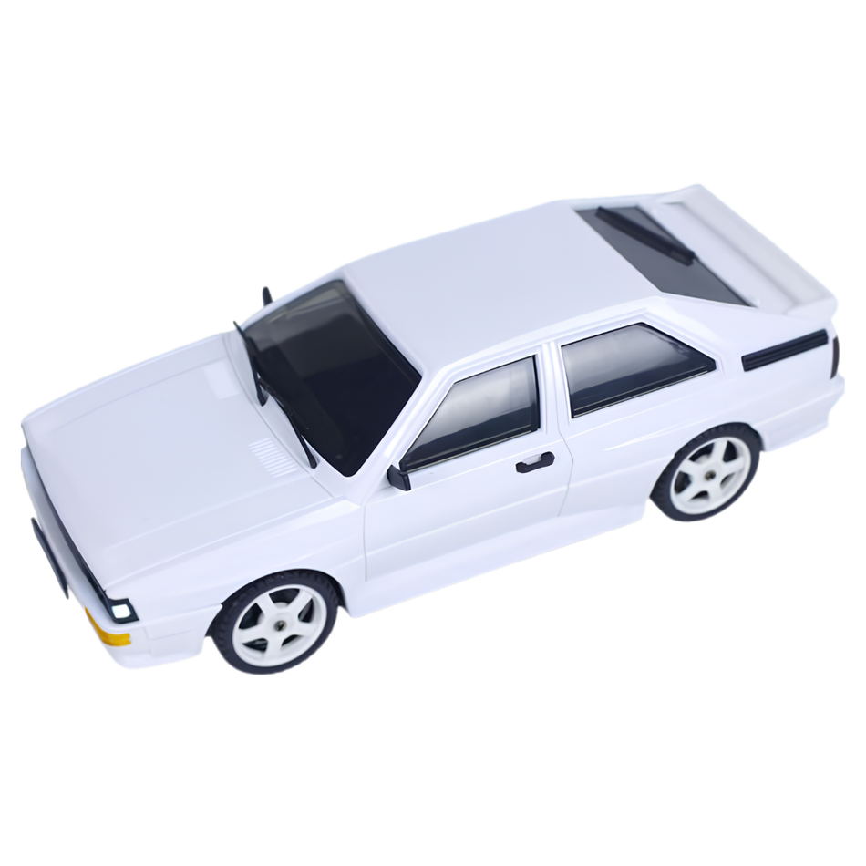 LDRC 2804W QUATTRO 1/28 4WD RC Rally Drift Car RTR White LDRC-2804W