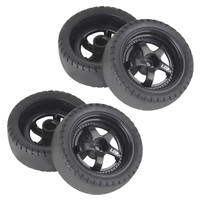 LDRC Drift Tyres 1/18 MTD 5 Spoke Black 4pce