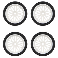 LDRC LD18 Drift Tyres White Wheels 4Pcs Set LA0034W