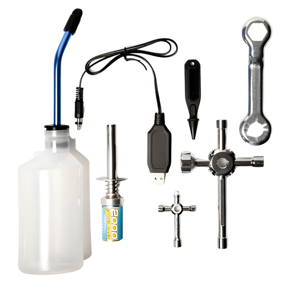 LRP 37006 Antix Nitro Starter Set Complete RC Engine Start Kit