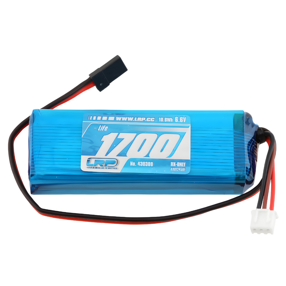 LRP 6.6V 1700mAh VTEC LiFe Flat Receiver Battery Pack w/XH Connector 430300