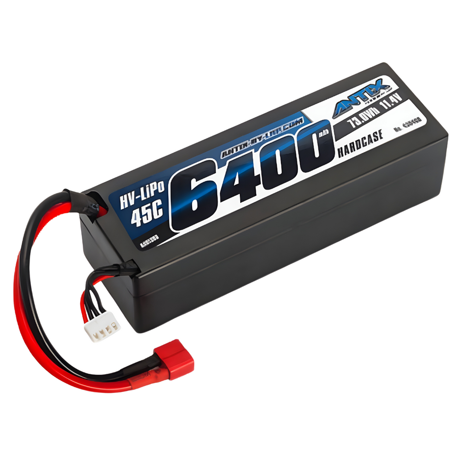 LRP ANTIX 6400mAh 11.4V 45C LiHV Hardcase Battery w/ Deans 430408