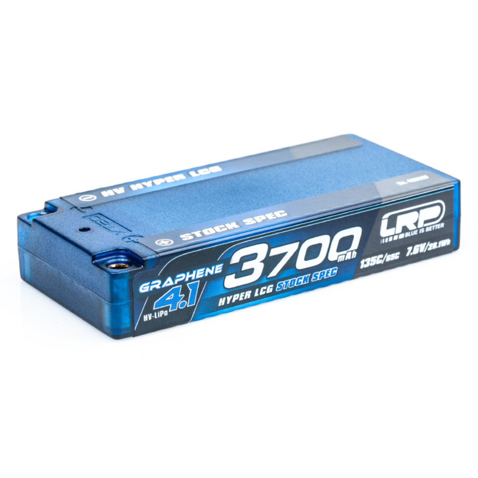 LRP GRAPHENE-4.1 3700mAh HV LCG Stock Spec Shorty LiPo Battery 7.6V 135C 432287
