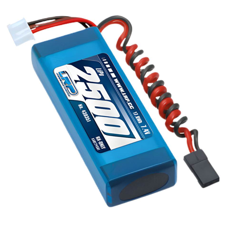 LRP LiPo 2500 RX-Pack 2 3A Straight 7.4V 430351