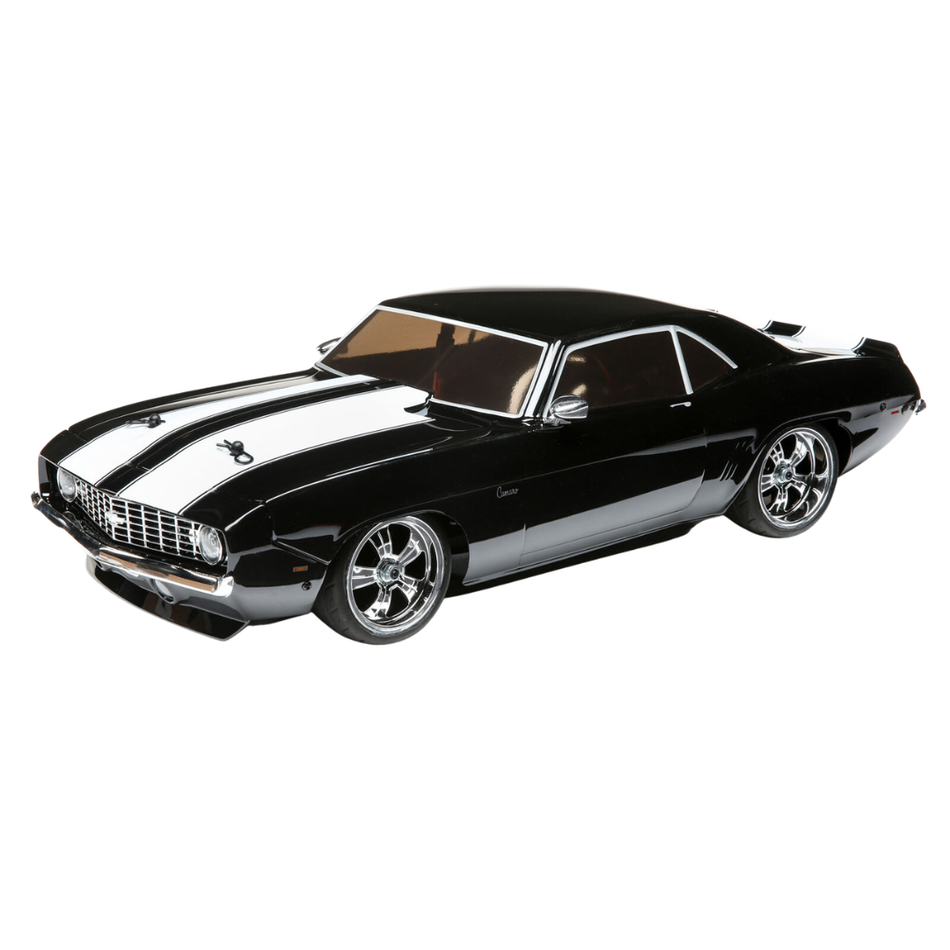 Losi 1969 Chevy Camaro V100 1/10 On-Road RTR RC Car Black LOS03033T2