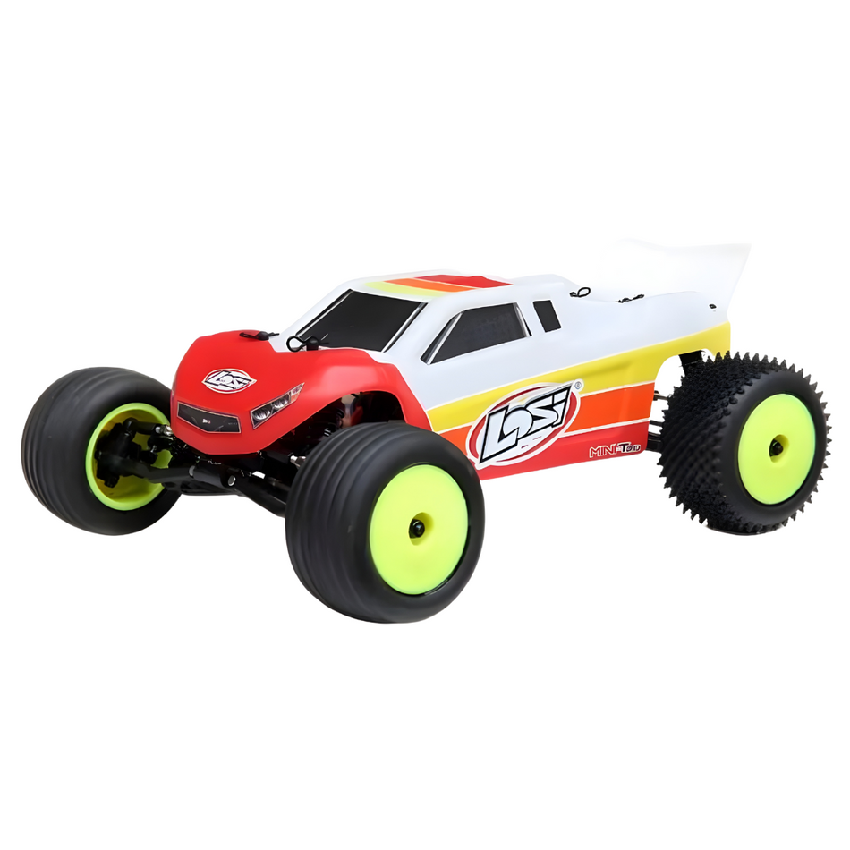 Losi Mini T 2.0 Brushless 1/18 2WD Stadium Truck RTR Red, LOS01019T1