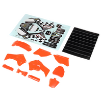 Losi Orange Plastics With Wraps PM-MX SM Motorcycle Kit LOS260004