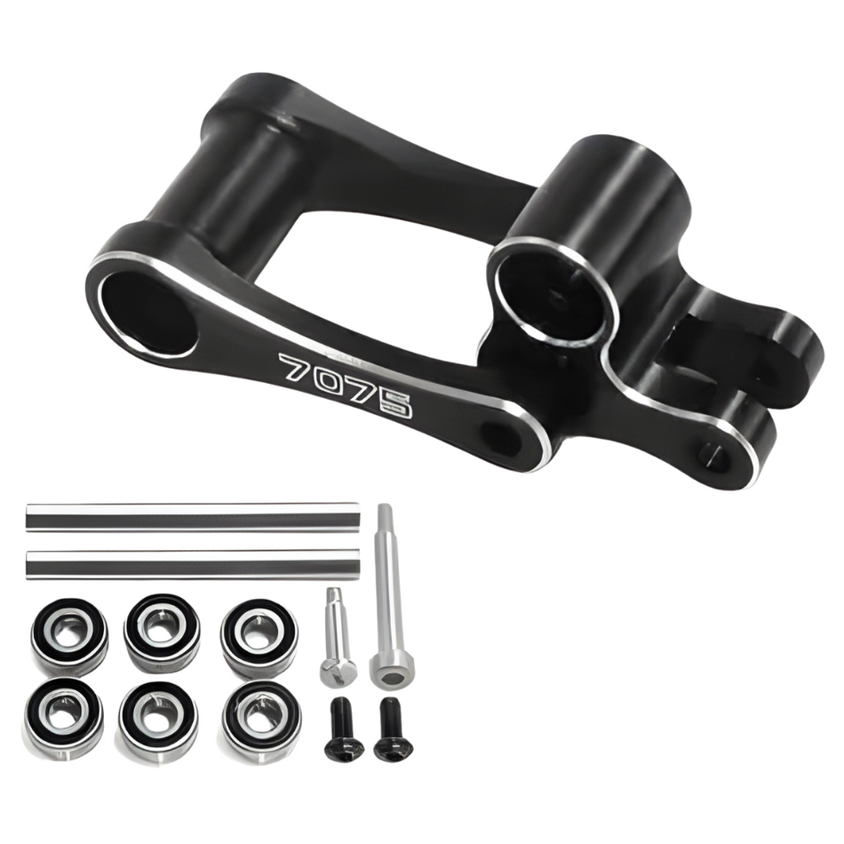 Losi Promoto-MX Aluminium Knuckle and Pull Rod Black W/ Bearings & Pins PRD7075