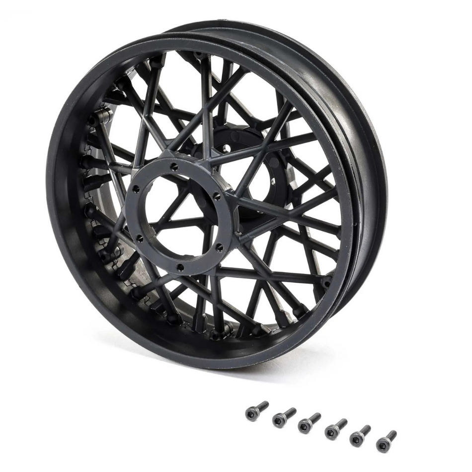 Losi Rear Black Wheel Set, Promoto-MX 46001