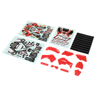 Losi Red Plastics With Wraps PM-MX SM Motorcycle Kit LOS260000