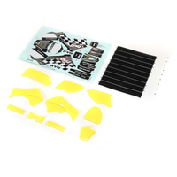 Losi Yellow Plastics With Wraps PM-MX SM Motorcycle Kit LOS260003