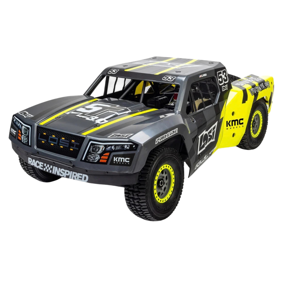 Losi 5IVE-TG 3.0 RC Gas Desert Truck 1/5 4WD RTR Grey Yellow LOS05025
