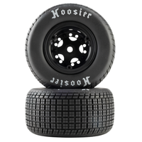 Losi Hoosier Medium Mounted Tyres Black Suits 22S DLM 2pcs LOS-4237