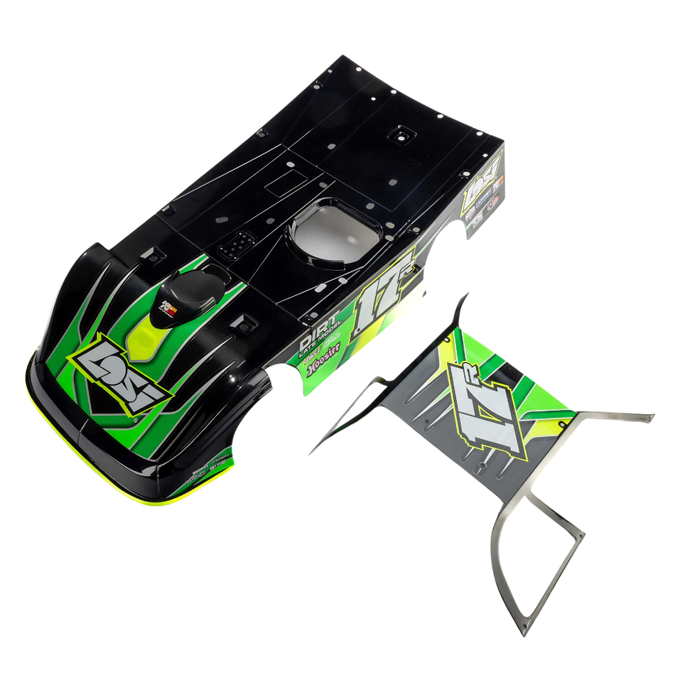 Losi T2 Pre-Painted Decaled RC Body Suits 22S Dirt Late Model LOS-4241