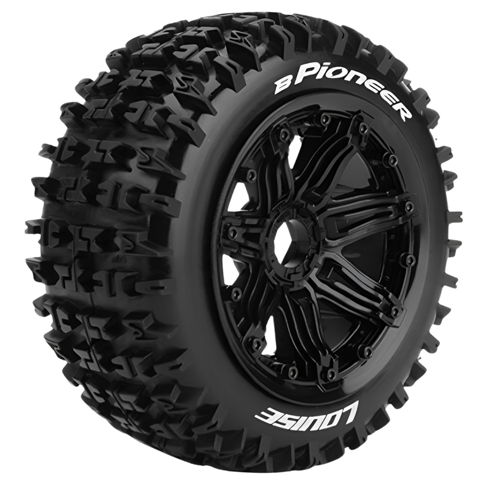 Louise B-Pioneer 1/5 Front Wheels & Tyres (2pc) L-T3267B