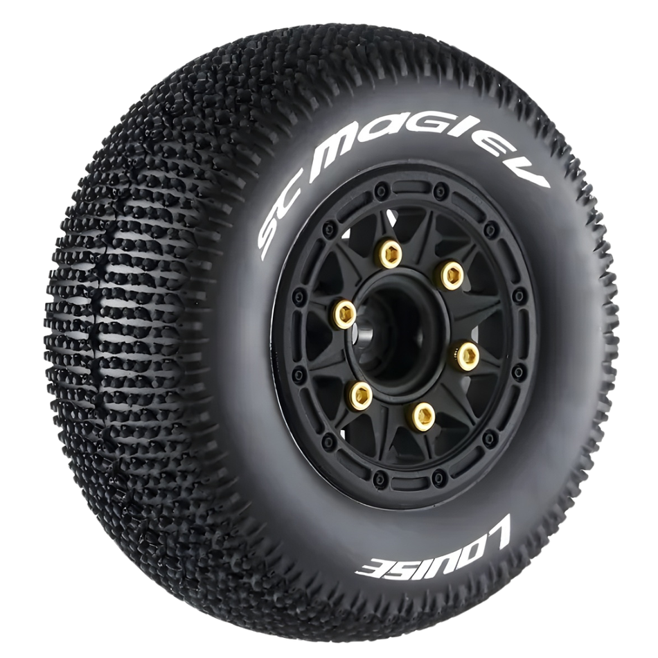 Louise LT3145SB SC Maglev 1 10 Short Course Tyres Wheels Soft 2pc