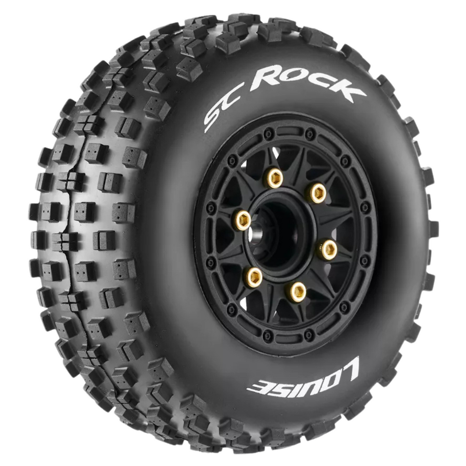 Louise RC SC Rock 1/10 Short Course Tyre Set 12mm 14mm 17mm Wheels L-T3229SB