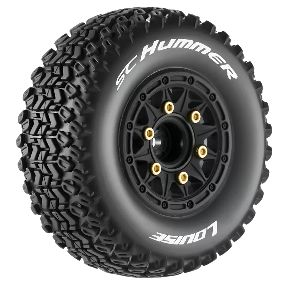 Louise SC-Hummer 1/10 Shortcourse Wheels & Tyres (Removable Hex) 2pc L-T3224SB