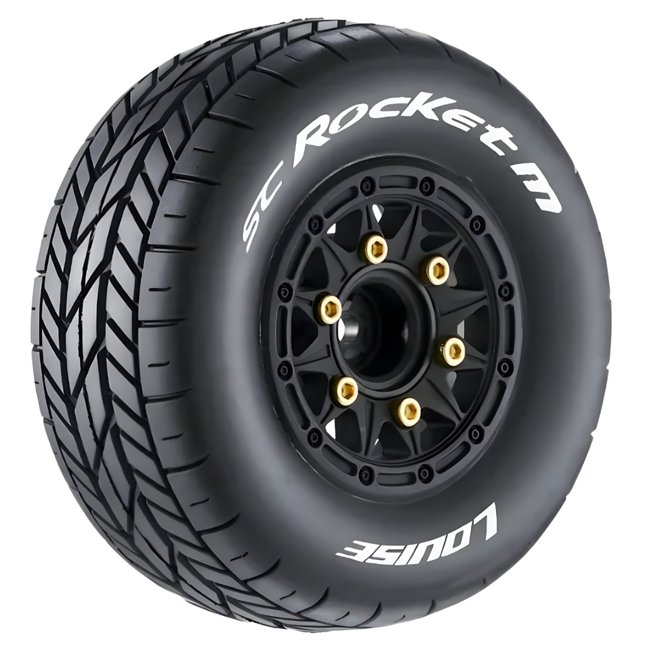 Louise SC Rocket 1/10 On-Road Short Course Tyres & Wheels (Super Soft) L-T3228VB