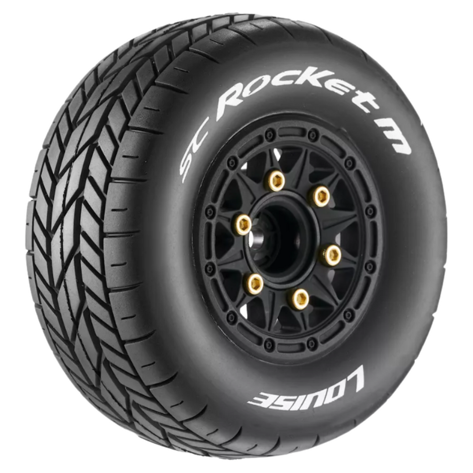Louise SC Rocket M 1/10 Short Course Tyre Set Soft Black LT3228SB