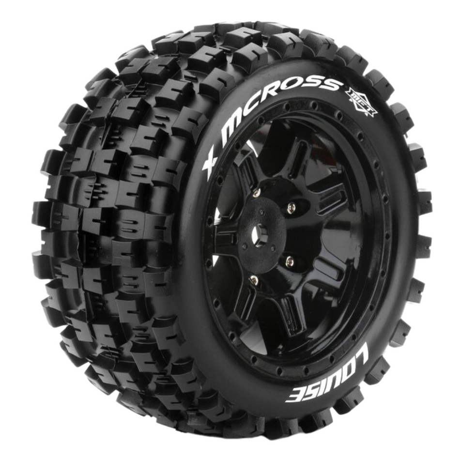 Louise X Mcross X-Maxx Wheels & Tyres (Black) 24mm Hex L-T3352B