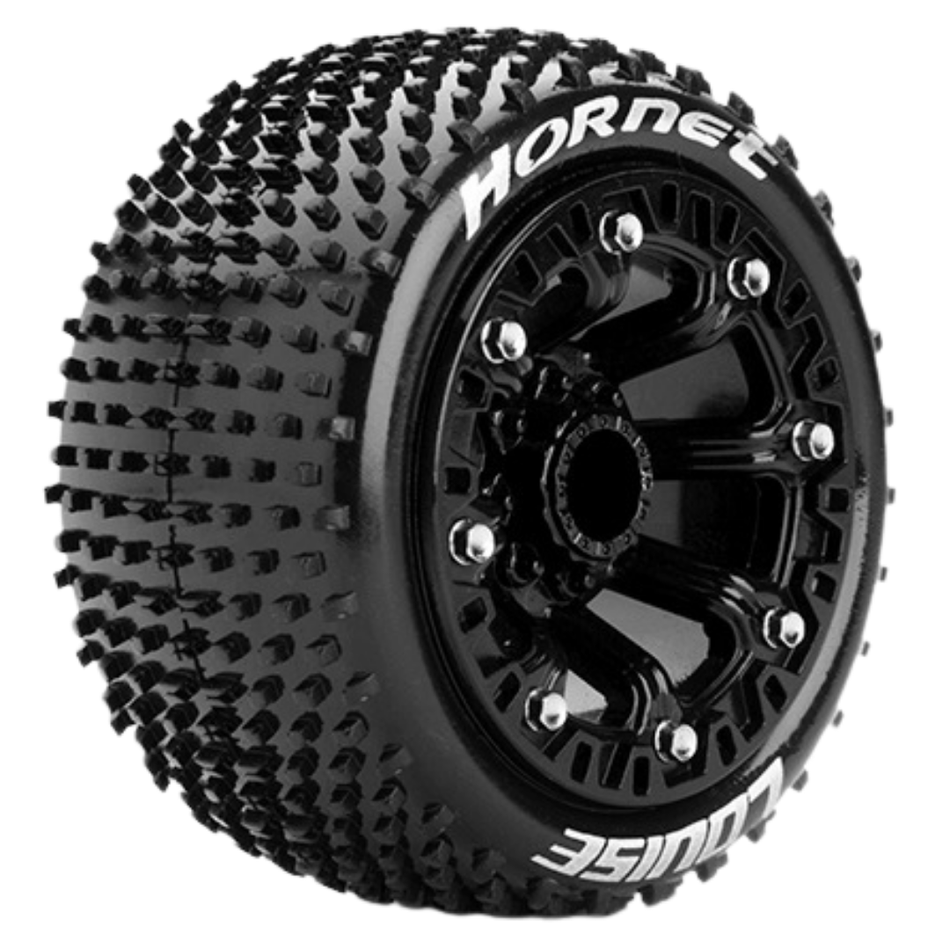 Louise RC ST-Hornet 2.2in Mounted Tyres Black Wheels 12mm Hex LT3172SB