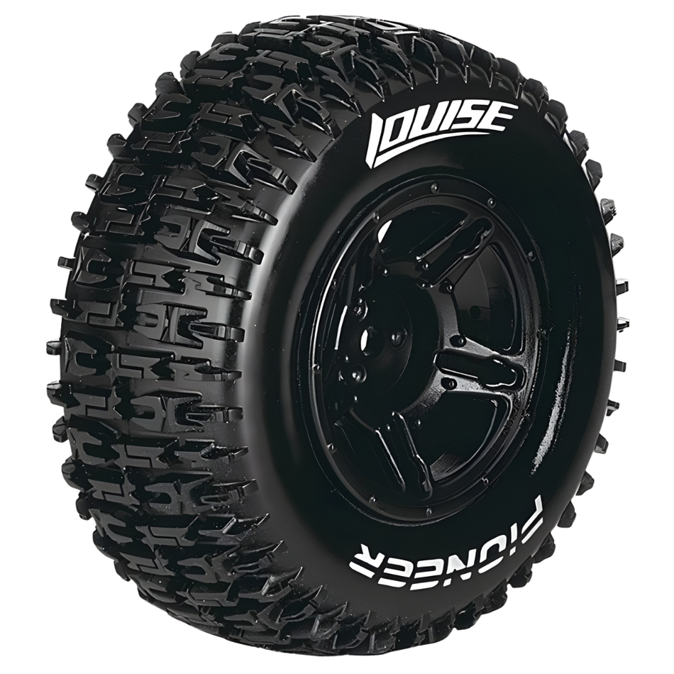 Louise SC Pioneer 1/10 Short Course Soft Wheels Tyres Black LT3148SB
