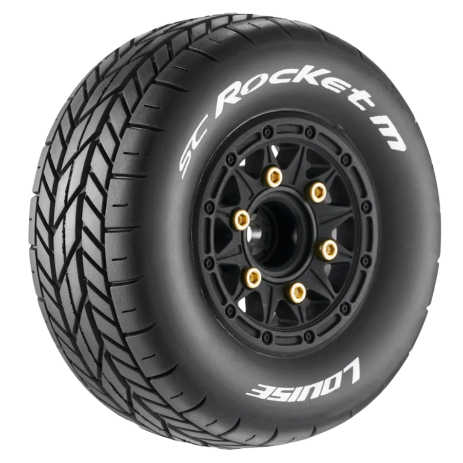 Louise SC Rocket M 1/10 Short Course Tyre Set Super Soft Black LT3228VB