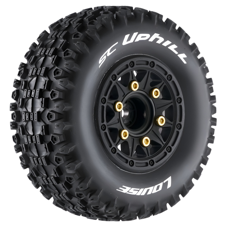 Louise SC Uphill 1/10 Short Course Wheels Tyres Black LT3223SB