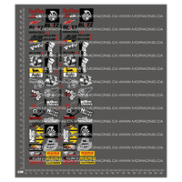 MCI Racing Drifting Sponsor Decals Sheet 1 1/10 Clear Vinyl RC Stickers