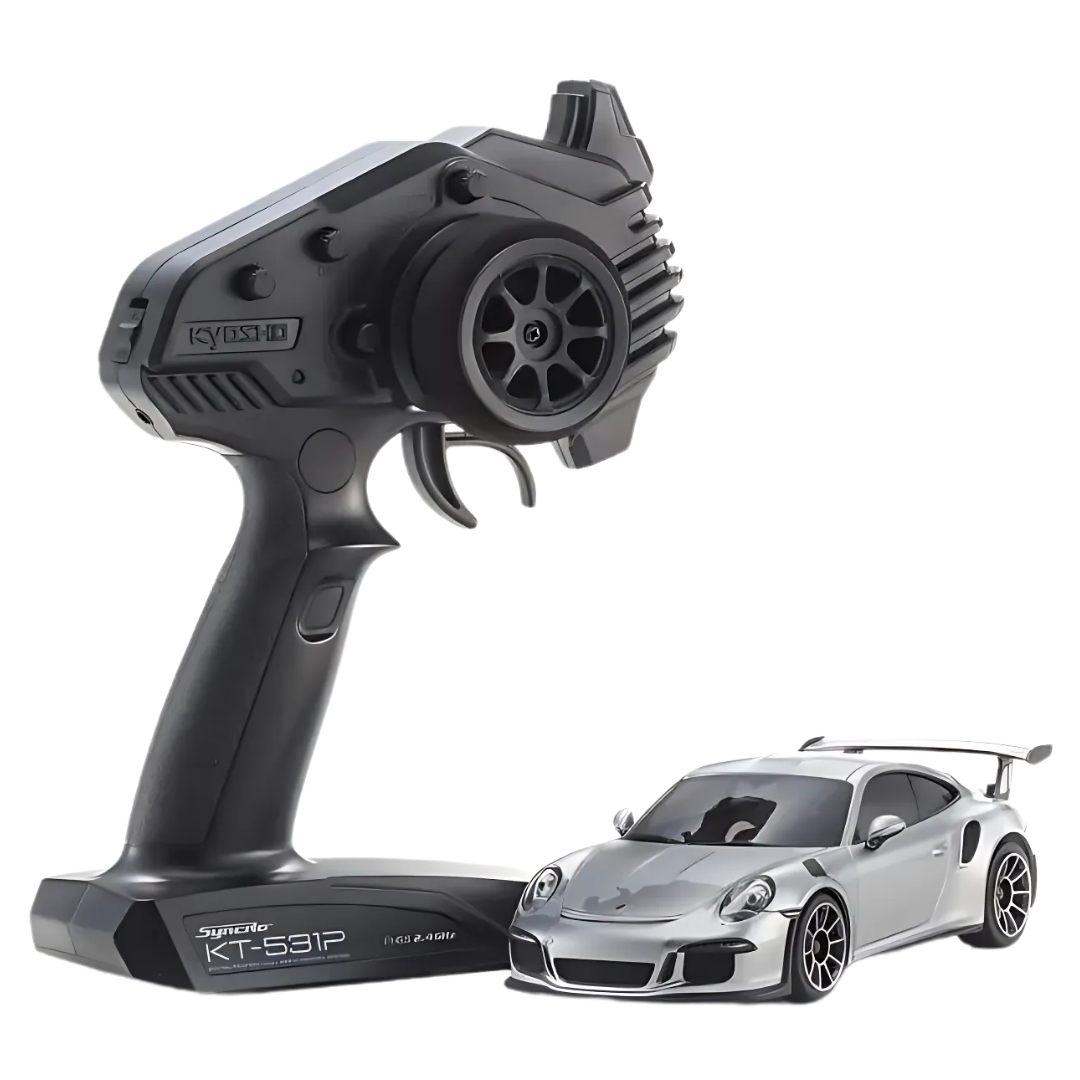 Metallic Rtr Sport MINI-Z MR-04 RWD RTR RC Porsche 911 GT3 RS Metallic Silver Touring Car ...
