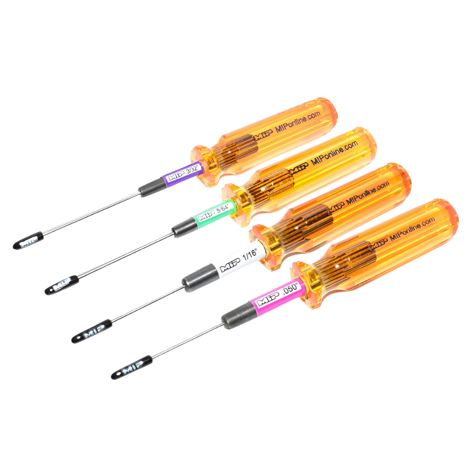 MIP .050", 1/16", 5/64", & 3/32", Hex Driver Wrench Set, SAE (4) 9501