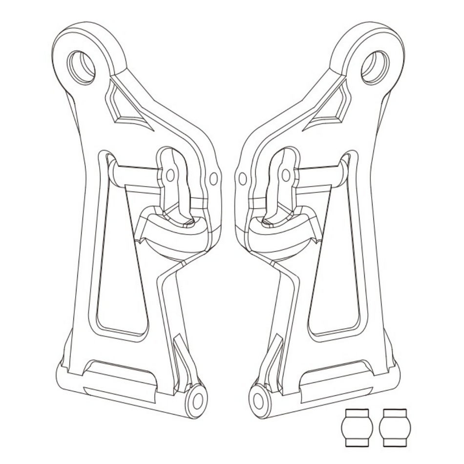 MJX Front Lower Swing Arm 2pc 14220B