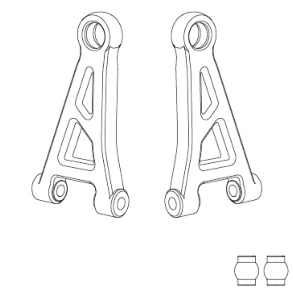 MJX Front Upper Swing Arm 2pc 14210