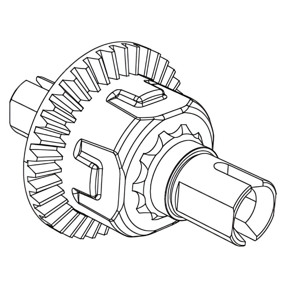 MJX Hyper Go 1/10 Front & Rear Differential 10420