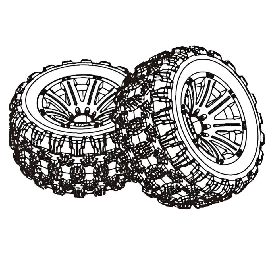 MJX Wheel Tyre Assembly Replacement MJXS-P12150