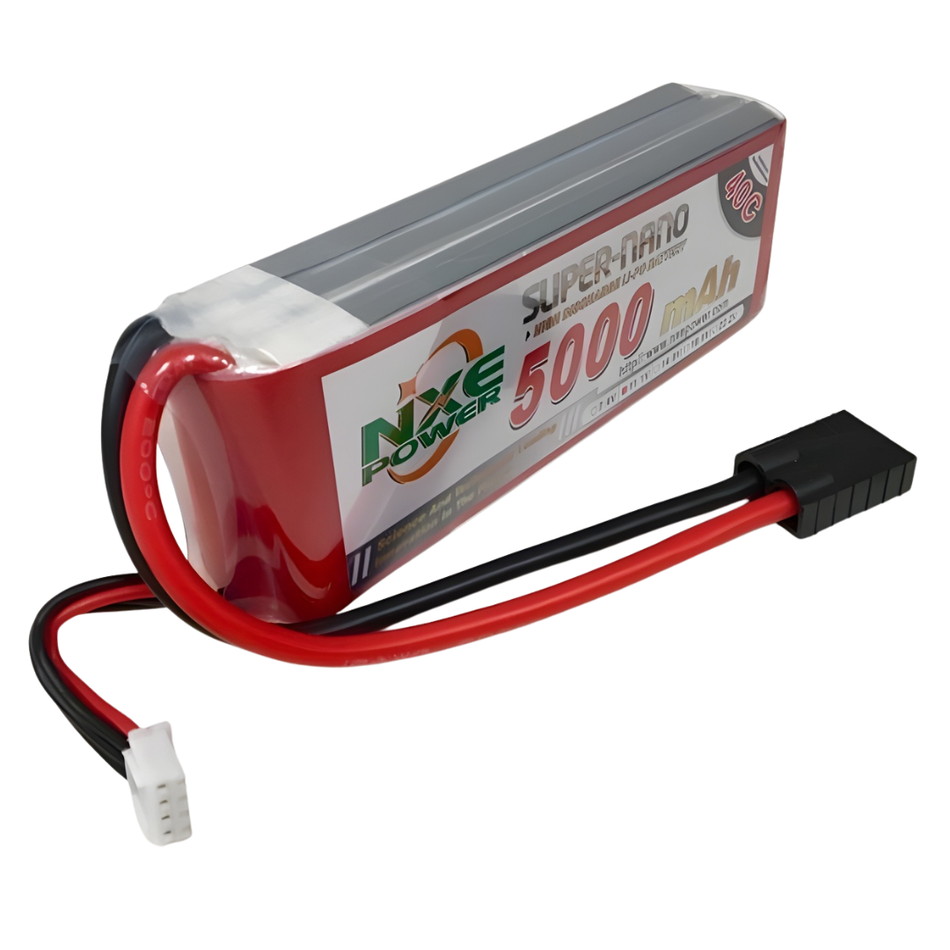 NXE 11.1V 5000mAh 40C 3S LiPo Battery Soft Case Traxxas Plug