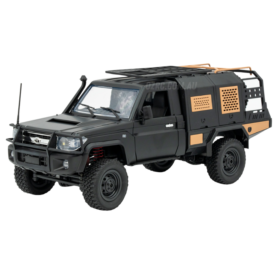 MN Model 1/12 Toyota LC79 Land Cruiser 4WD RC Crawler RTR Black MN-82S-B