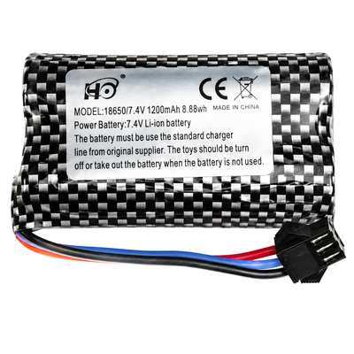 MN Model 7.4V 1200mAh Li-ion Battery for 1/12 LC79 RC Crawler MN-2S-1200