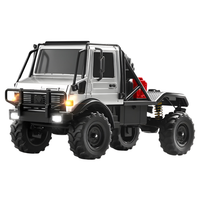 MN Model MN-333 Unimog U4000 1/18 4WD RTR RC Rock Crawler Silver MN-333-S