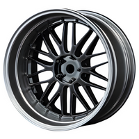 MST 1.9" LM Off-Set Changeable Rims Silver Black Suits 12mm Hex 832102SBK