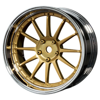 MST 21 Offset Changeable Wheel Set 1/10 Drift Touring Silver Gold 832105GD